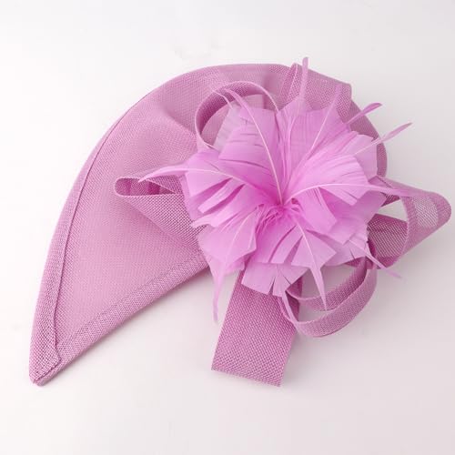 Image of DRESHOW Women Fascinator Hats Tea Party Hat Vintage Pillbox Hat Headband for Cocktail