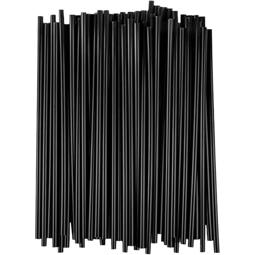 Pitillos desechables negros 21 cm x500 miniatura 1