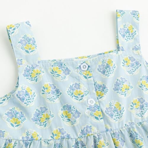 Simplee kids Spaghetti Strap for Toddler Girl Summer Dress for Kids Floral Sleeveless Dress3