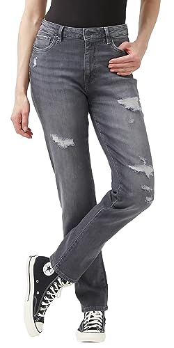 Jean droit gris Jayden taille 32 silhouette galbée confort