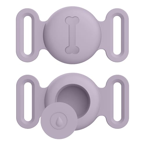 Image of Tobfit Case for Dog Cat Collar, Waterproof Apple Air Tag Protective Holder GPS Tracking Finder for Pet, Silicone Case for Dog Collar Cat Loop Holder Pet Accessories,1 Pack