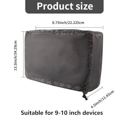 Image of Fishfinder Cover 3-10in,Depth Finder Oxford Fabric Waterproof Protection Accessories,for Hummingbird Lowrance Models,Protects Your Screen and Device from Sun Adverse Weather Damage Fishing
