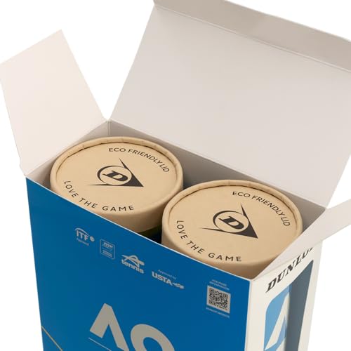 DUNLOP Tennisball Australian Open - für Sand, Hartplatz und Rasen (2x4 Bälle)