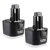 VANON 4.8Ah DW9062 Replacement for Dewalt 9.6V Battery Ni-Mh Compatible with DW9061 DE9036 DE9061 DE9062 DW926 DW955K DW955 DW926K-2 DW926K DW902 DW050 2 Pack