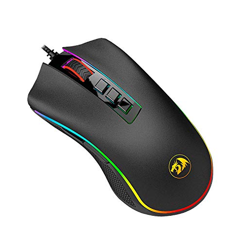 Mouse Gamer King Cobra USB 2.0 24000DPI Preto RGB Redragon - M711-FPS glide