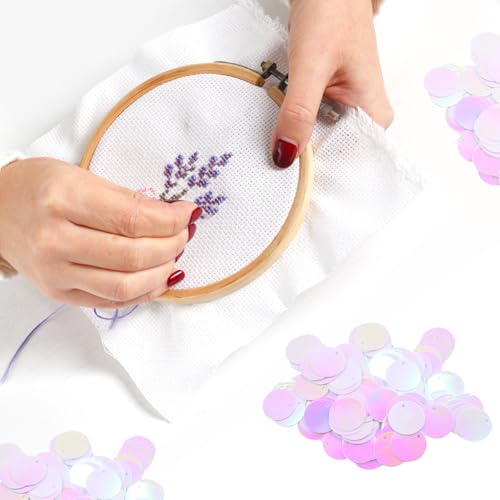 Sharplace Pailletten basteln schneidern Ca. 130 16x16mm, Bunt, one Size