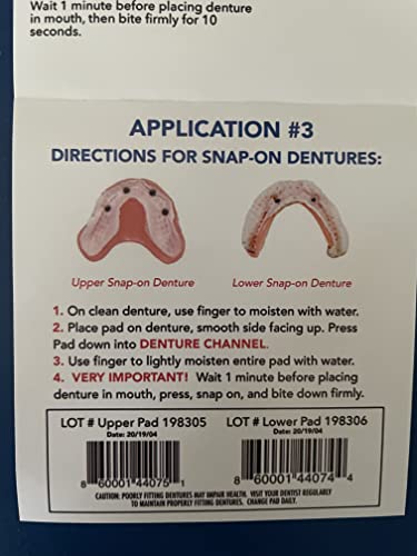 Bondezz Adhesive Free Denture Pads | Upper Denture | 30 Pack | Secure & Comfortable Fit | No Glue/No Mess | All Day Suction | Denture Glue Alternative | Safe, Natural & Non-Toxic #TOP4