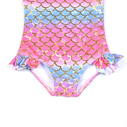 Image of QPANCY Girls Swimsuits Unicorn Bathing Suits Toddler Kids One Piece Swimwear