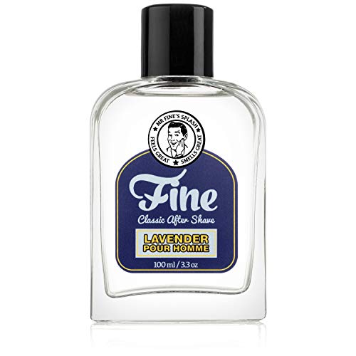 Fine Lavender Pour Homme Men's Aftershave -A Splash Of Classic Barbershop Aftershave for Modern Men - The Wet Shaver’s Favorite