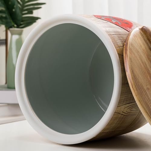 Récipients de rangement en céramique avec couvercles pour organisation cuisine