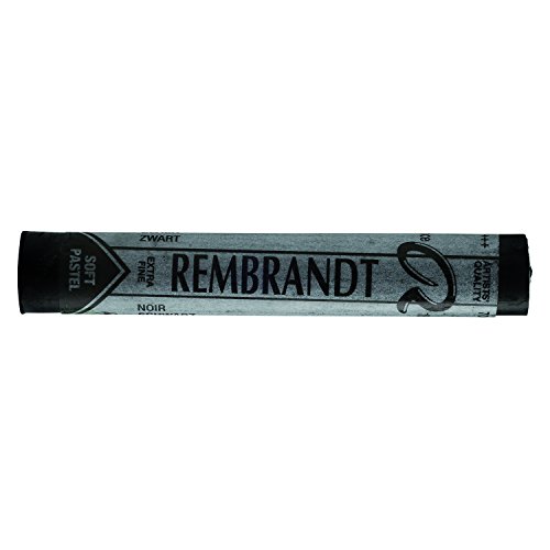 Talens Rembrandt Tizas pastel, suaves, redondas, negras, 700,5 unidades