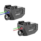SOLOFISH Pistol Flashlight with Blue Green Beam, Bundle with Red Green Beam Combo