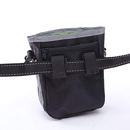 Lioobo Bolsa de tecido Oxford portátil para cães para treinamento ao ar livre, bolsos de alimentação