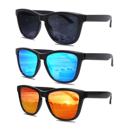 BTHRORO 3 Piezas Gafas de Sol Hombre Polarizadas,...
