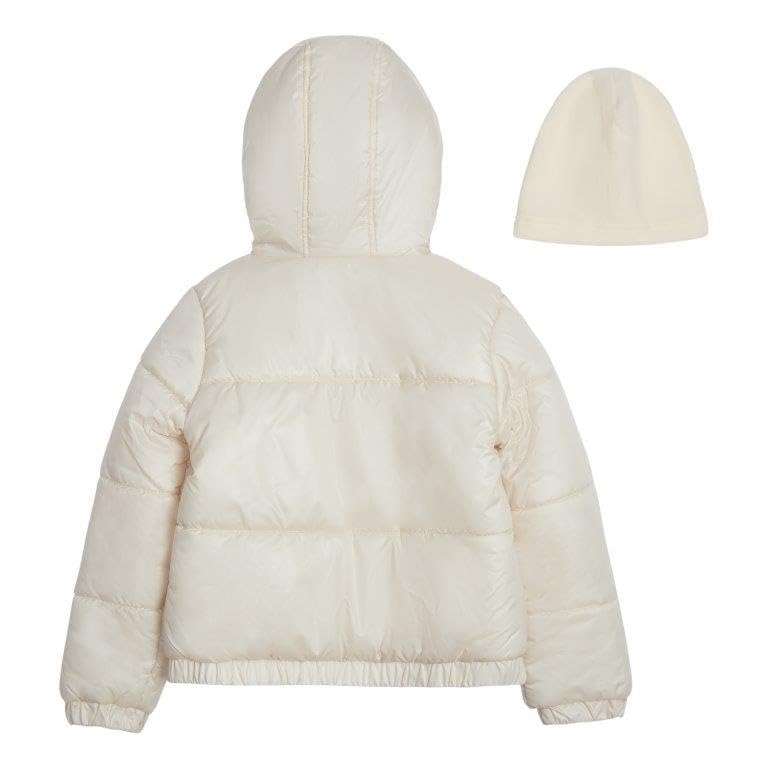 Jessica Simpson Girl's Iridescent Quilted Midweight Winter Puffer Coat2