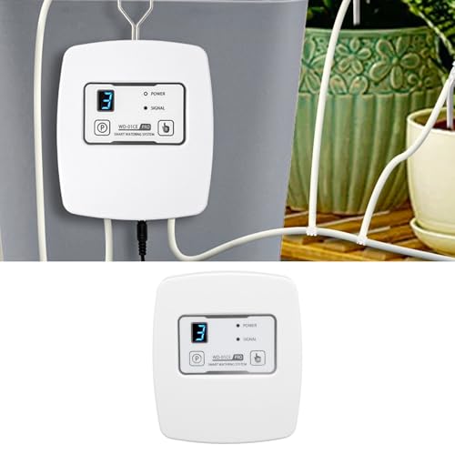 Kit de Riego por Goteo Automático, Soporte para 20 Plantas de Interior en Macetas, de Riego Automático Interior para Plantas, con Temporizador de Agua Programable Digital