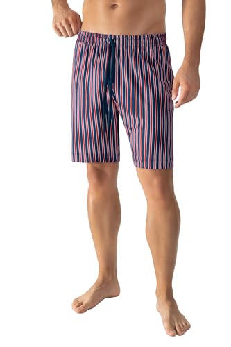 Mey Pantalones cortos de pijama para hombre, a rayas, 100% algodón, serie Graphic Stripes, 31226, Color rojo., M