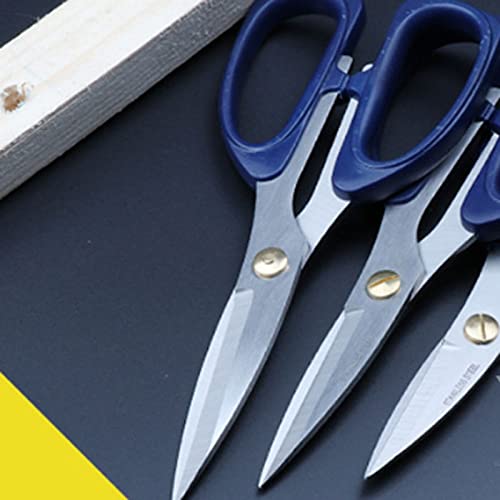 Büroschere, Bastelschere, handgefertigte Schere, geeignet für Büro und zum Schneiden von Papier von Hand usw., mit schwarzer, rutschfester