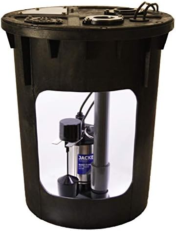JACKEL 1/2 HP Pre-Plumbed Sump Pump System (Model: JPACK22S-250V)