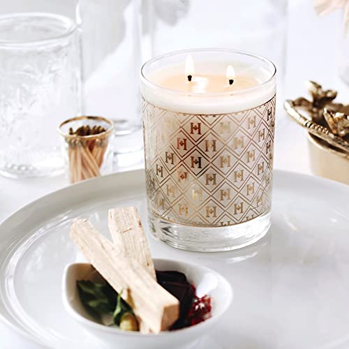Harlem Candle Company Speakeasy 22K Gold Luxury Candle, 12 Oz Glass Jar, Double Wick, Soy Wax, Gift Box, Palo Santo, Pine, Mint And Lemon #TOP3