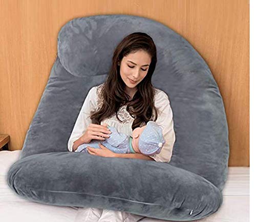 Wndy's Dream Schwangerschaftskissen U Form Seitenschläferkissen mit Bezug XXL Stillkissen...