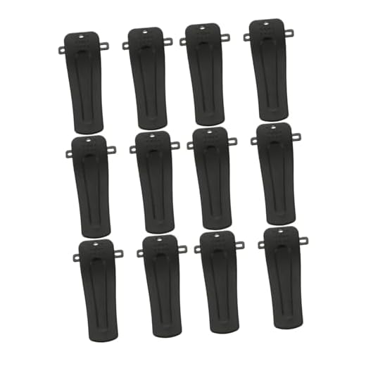 BESTonZON 12 Unidades Clipe de interfone v plastic Plástico Presilha para interfone Braçadeira de interfone Clipes de interfone walkie-talkie Fivela do cinto Acessórios Cós clipe de ombro