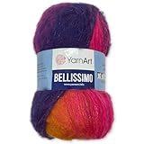 Frida's Wollhaus YarnArt 150 g Bellissimo Stricken Garn Wolle Mohair flauschig 21 Farben...