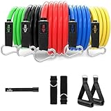 8 Best Exercise Resistance Bands in India: Easy Muscle Building 3 SLOVIC Resistance Tube for Men and Women(Set of Five = 5 to...