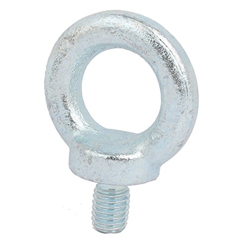 Image of uxcell Lifting Eye Bolt 1 /2 inch x 20mm Male Thread C15 Carbon Steel for Hanging, Pack of 5