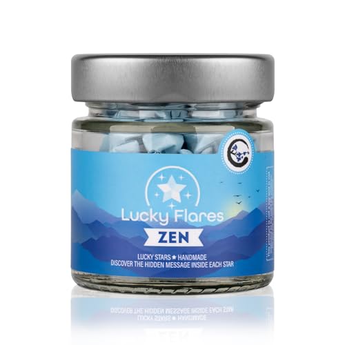 Zen Jar - Hand Folded Origami Lucky Stars with Mindful Messages in a Bottle - Unique Meditative Gift for Mindfulness and Wellness Enthusiasts, Calm and Focus, Self-Care, Stress Relief - Image 3