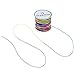 Dreamtop 1mm Stretchy Bracelet String, 100 Meters Rainbow Bead String Elastic String for Bracelet, Pony Bead String Elastic Cord for Jewelry Bracelet Making, Necklace String and Crafts, 109 Yard