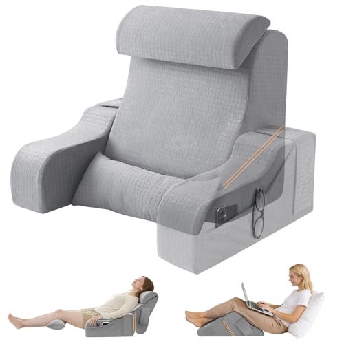 ESUERDO 5PCS Reading Pillow for Sitting in Bed Adult, 2