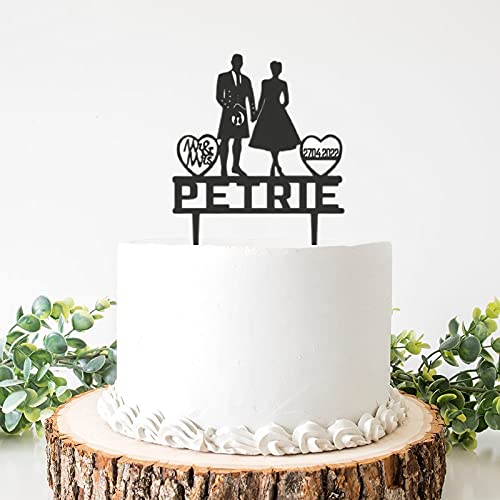 Personalized Scottish Wedding Cake Topper Groom in Kilt