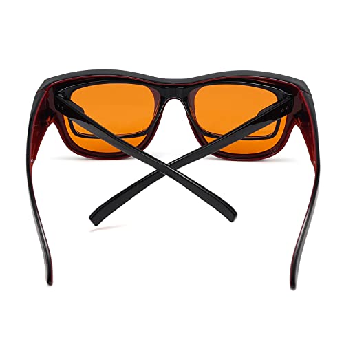 Image of Eyekepper Mens Fit Over Blue Light Blocking Glasses Computer Gaming Eyeglasses for Women