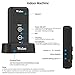 Wuloo Wireless Intercom Doorbells for Home Classroom, Intercomunicador Waterproof Electronic Doorbell Chime with 1/2 Mile Range 3 Volume Levels Rechargeable Battery (Black, 1&2)