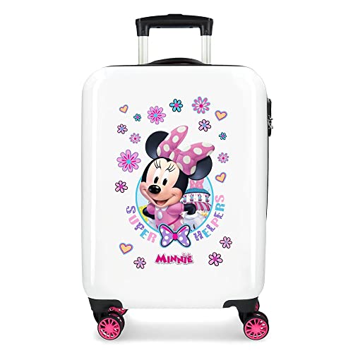 Disney Girls' Suitcase, White, 38x55x20 cm