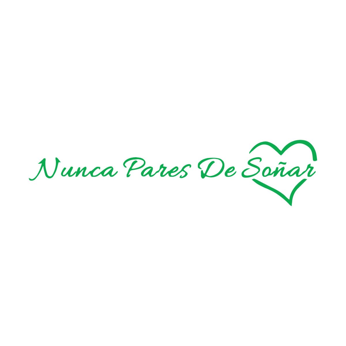 Never Stop Dreaming Wall Decals Portuguese Inspirational Quotes Art Bedroom Decorative Vinyl Wall Stickers in The Nursery Extra Large - 32x142cm