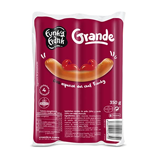 DIA FUNKY FRANK salchichas súper envase 350 gr