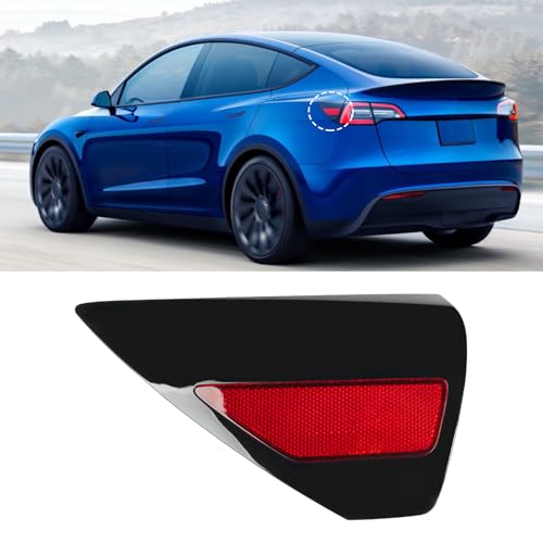 Image of Jaronx for Tesla Charging Port Cover Model 3 2017-2023 Model Y 2020-2023 | (NOT FIT 2024+), Rear Left Side Taillight Reflector for Tesla, Charging Port Covers Replacement 1084854-99-J