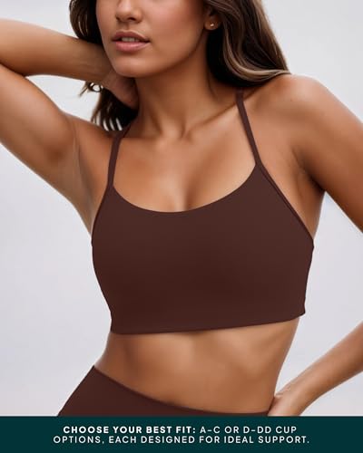 Image of PAVOI ACTIVE Yoga Racerback Bras for Women - Buttery Soft Low Support Scoop Neck Y-Back Thin Strap Sports Bra - FlexFlow