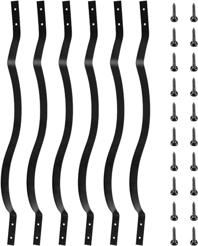 VoTwoofv Metal Deck Balusters 26 Pack,26"x1" Wave Arc Deck Spindles