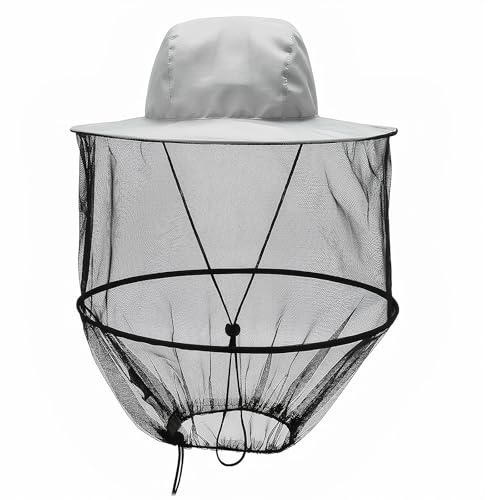 Amexo Cappello Anti Zanzare Insetti, Pieghevole Cappello di Anti-Insetti Cappello Velo per Apicoltore Cappello a Rete con Zanzariera per Escursionismo All'aperto Campeggio Giardinaggio Pesca