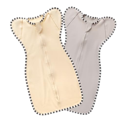 Image of Baby Swaddle Blanket for Newborns and Infants,2-Piece Set Infant Pajamas,Bidirectional Zipper,Easy to Put On and Take Off