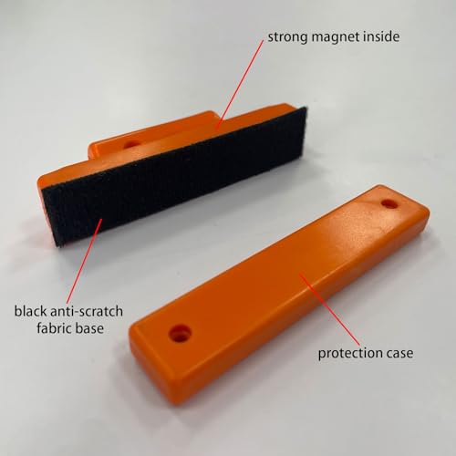 Image of Vinyl Wrap Tools 4Pcs Vinyl Wrap Magnets Holder,NBTOOL Car Wrap Tools Kit Magnet Holder Vehicle Graphics Positioning Tools with Anti-Scratch Buffer Felt for Car Wrapping