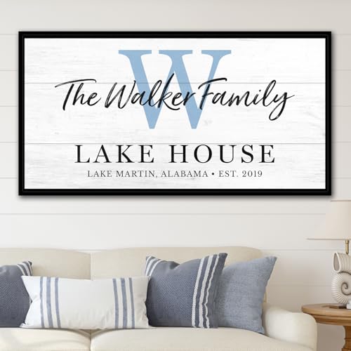 Pretty Perfect Studio Lake House Signs for Home Living Room