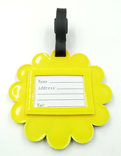 Tapp C. Travel Luggage Name Tag - Happy Face Flower2