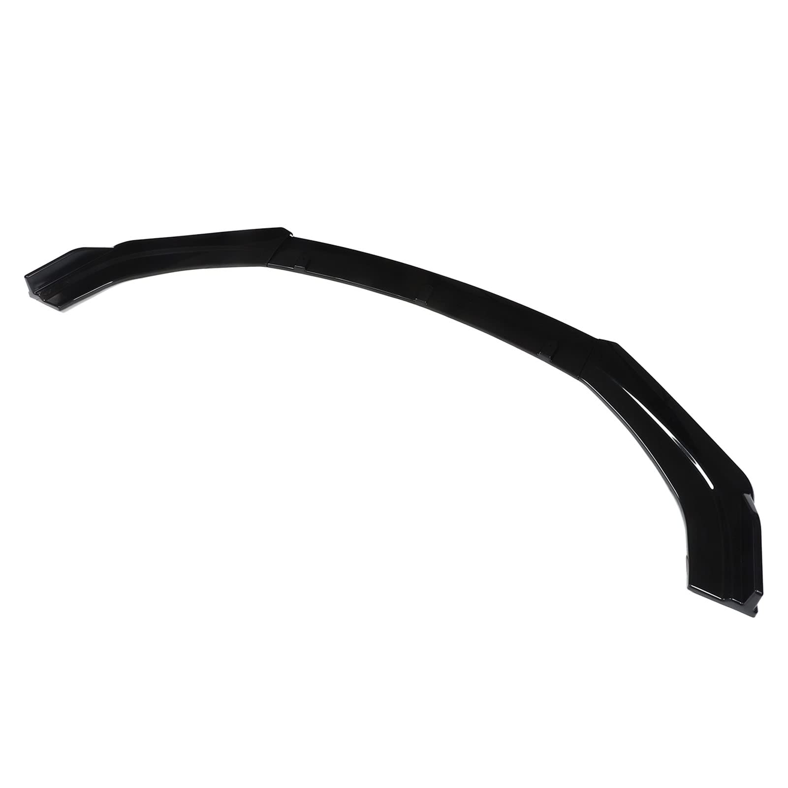 Kit Splitter Labbro Paraurti Anteriore Universale Nero Lucido - Kit Corpo Spoiler Anteriore 3 Pezzi Ad Alta tenacità per Tutti i Veicoli