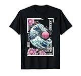 Vaporwave Synthwave 80's Japan Japanese Great Wave Tokyo 80s T-Shirt