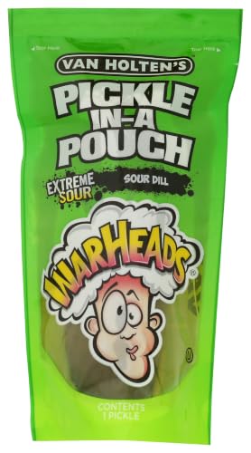 Van Holten Pickle Gurken im Beutel | Alle Sorten | Jumbo Größen 333g | aus den USA (Warheads Sour Dill)