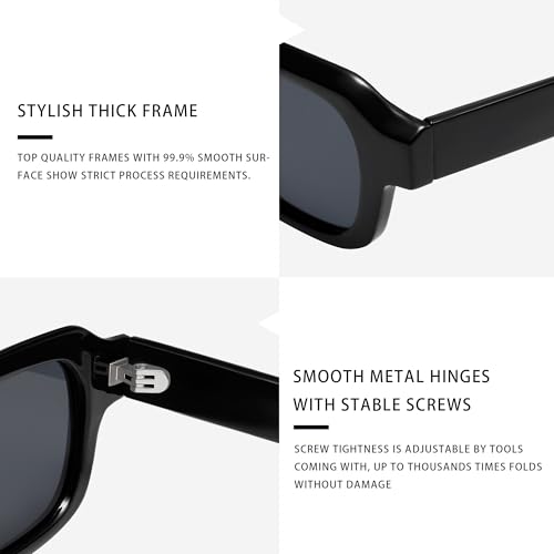 VANLINKER Trendy Small Square Sunglasses for Women Men Retro Shades VL98434